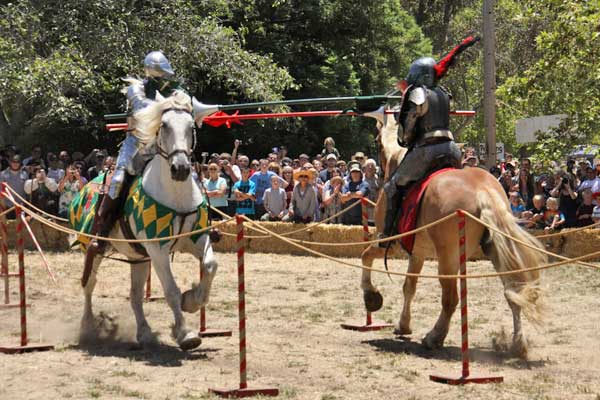Jousting At The Central Coast Renaissance Festival