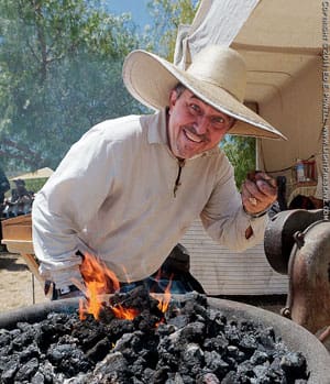 Blacksmith At Central Coast Renaissance Festival